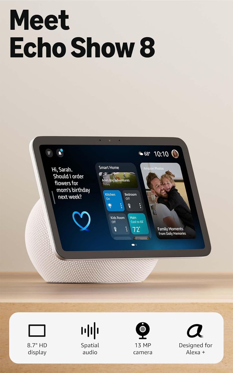 Amazon Echo Show 8 Gen 4 (newest model) - view 3