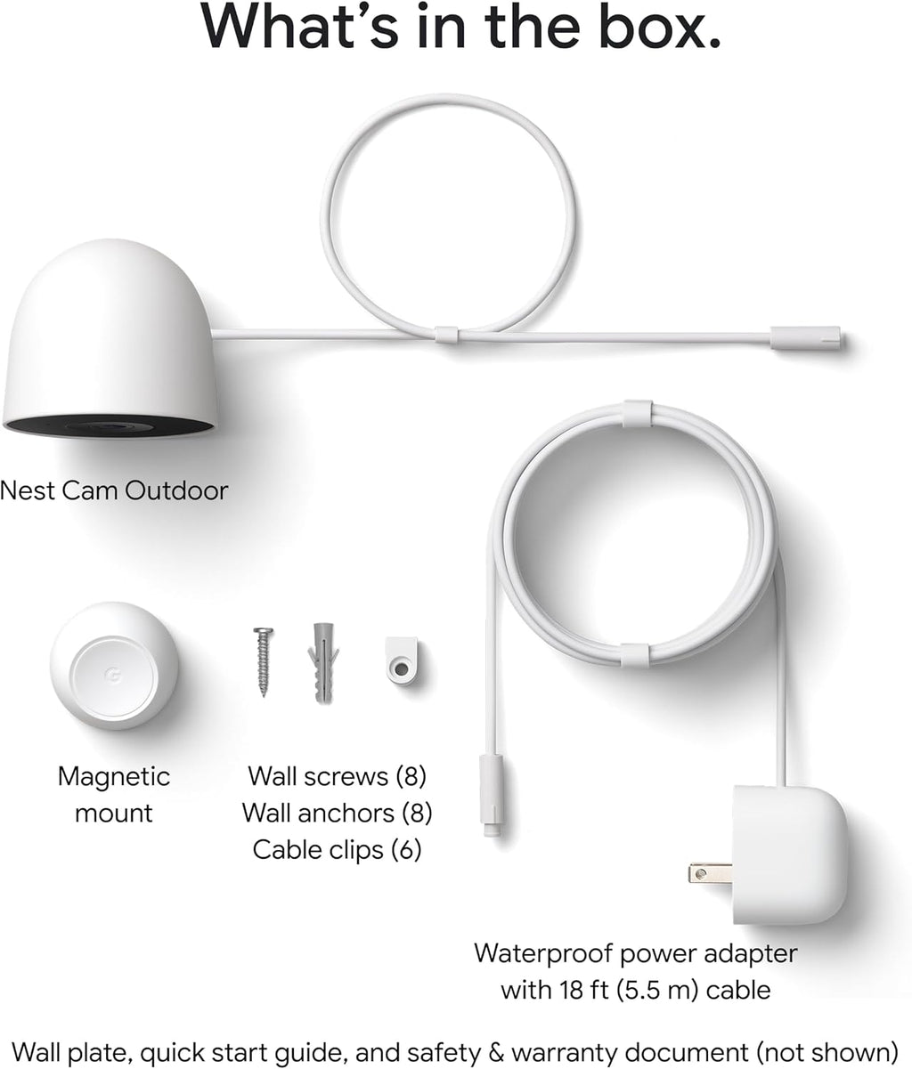 Nest Cam Outdoor (Wired, 2nd Gen) - view 8
