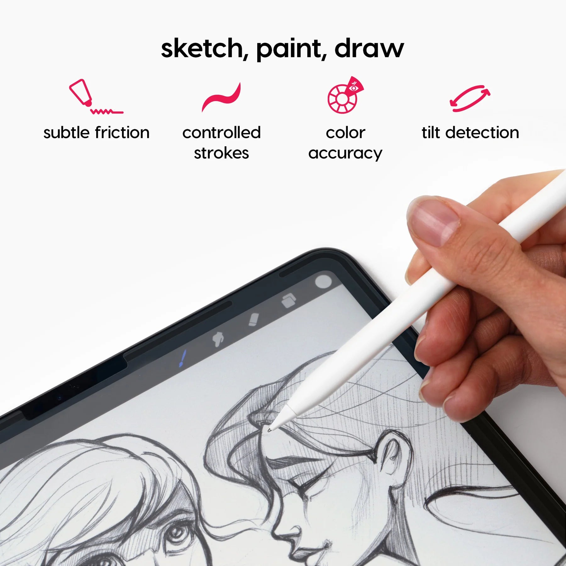 Rock Paper Pencil v3.0 — iPad Paper Screen Protector - view 5