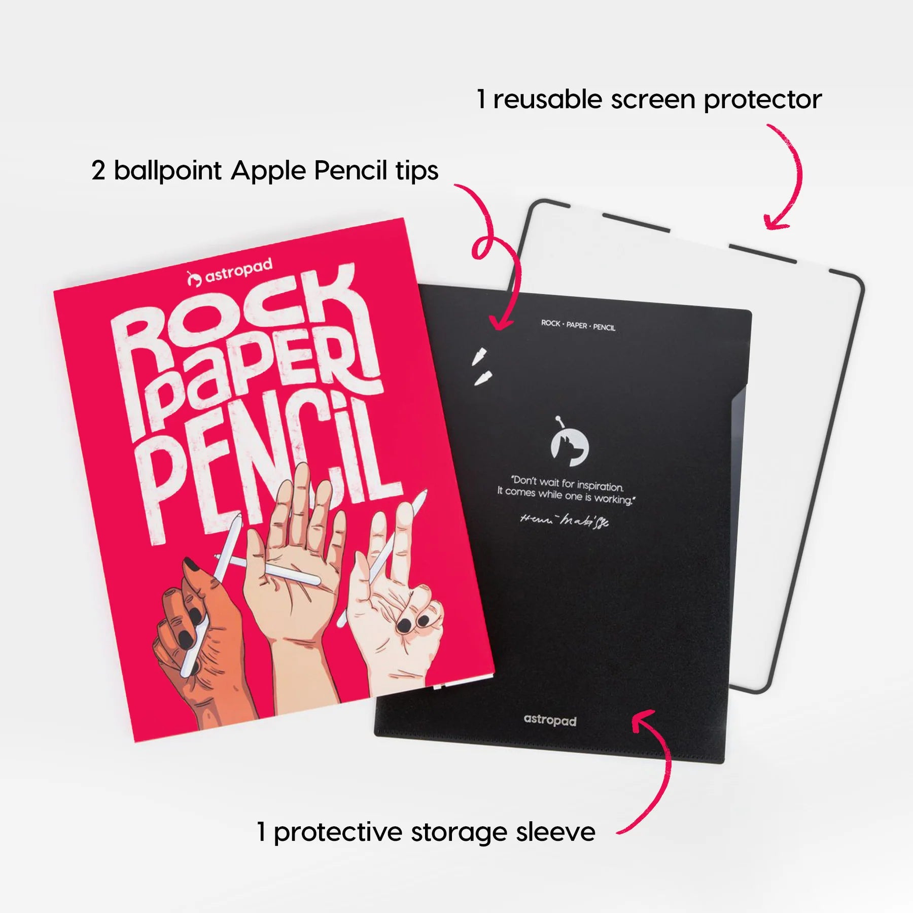 Rock Paper Pencil v3.0 — iPad Paper Screen Protector - view 4