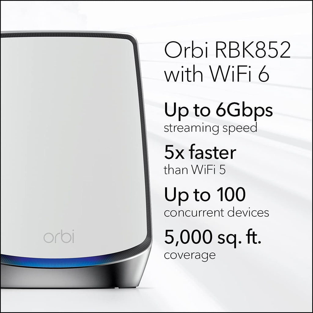 Orbi Mesh WiFi 6 System AX6000 (RBK852) - view 2